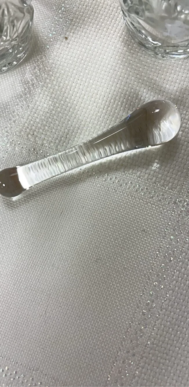 Clear Glass Creamer & Sugar Set with Spoon